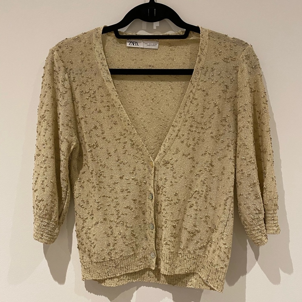 Zara Gold Cardigan